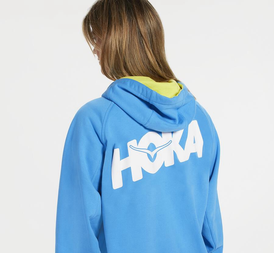 Sudadera Con Capucha Hoka One One Mujer - Bondi - Azules - QVI861349